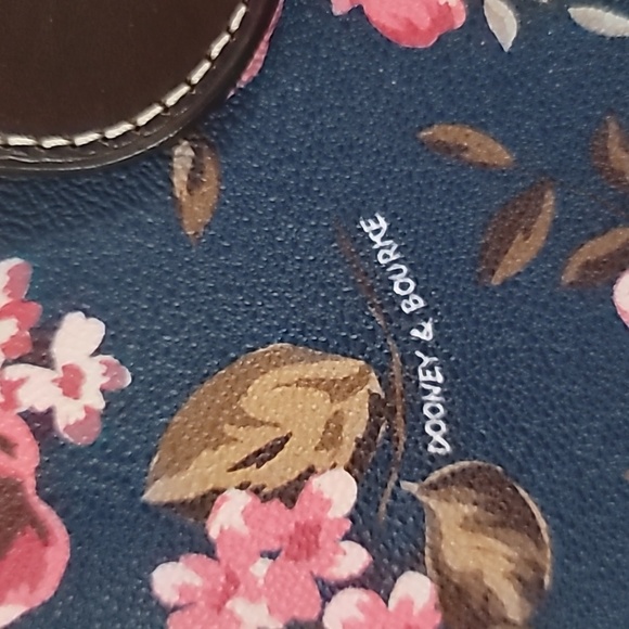 Dooney & Bourke Floral Satchel - Pink and Navy - Picture 3 of 13